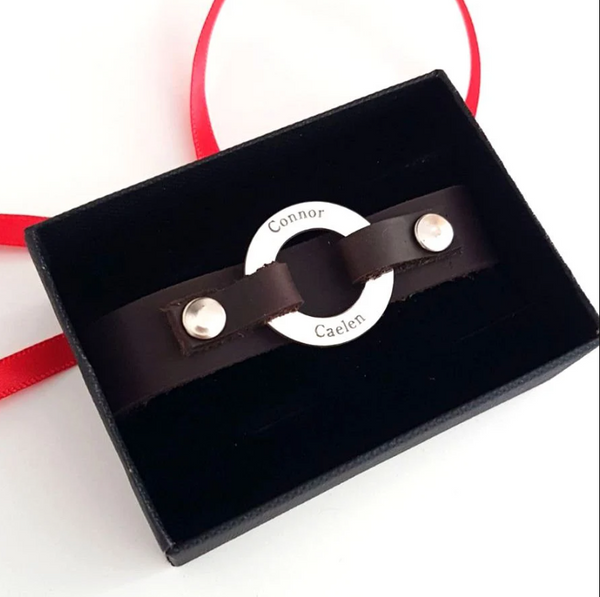 Faith Leather Bracelet for Men - Gift for Dad