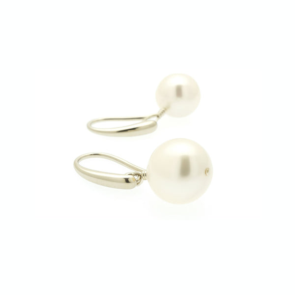 sterling silver pearl drop earrings