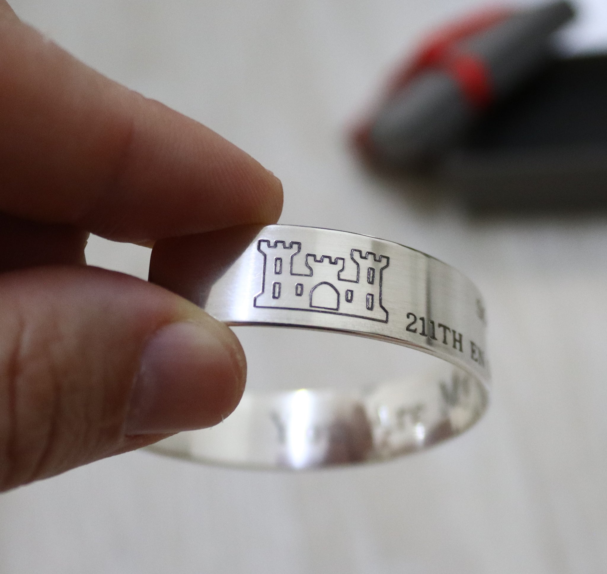 Ranger Battalion KIA Bracelet Outside Oxidized
