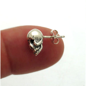 Sterling Silver Skull Stud Earring