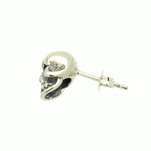 Sterling Silver Skull Stud Earring