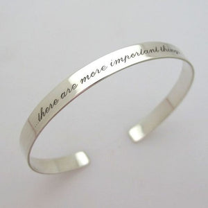 Names Engraved Gold cuff Bracelet for Mom