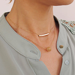 Gold Pendant Choker Necklace