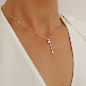 Arrow Pendant Choker Necklace