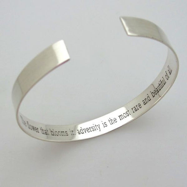 Silver rose bracelet - Mother daughter bracelet