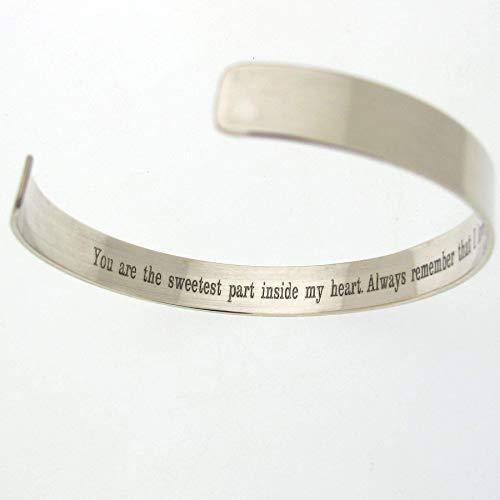 To My Son Bracelet From Mom With Inspirational Love Quotes