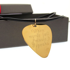 Guitar Pick Necklace - Gift For Musician