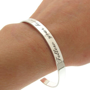 Follow Your Heart Engraved Bracelet