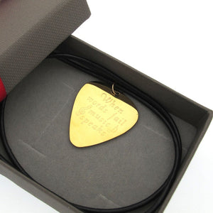 Guitar Pick Necklace - Gift For Musician