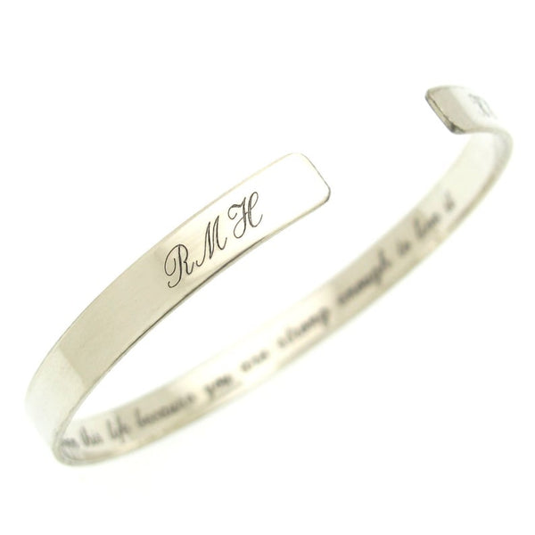  Initials Cuff bracelet for mom