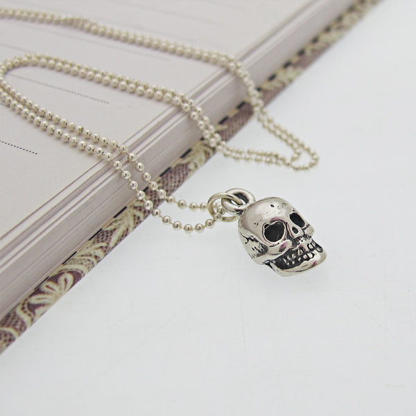 Skull Charm Choker Necklace