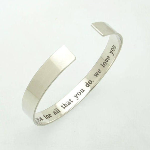 ID initials hidden message bracelet