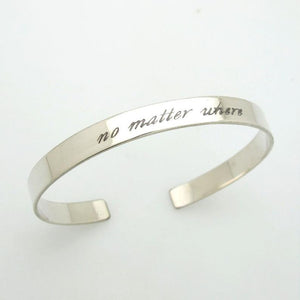 Follow Your Heart Engraved Bracelet