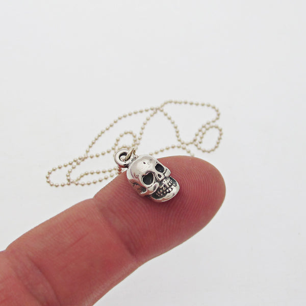 Skull Charm Choker Necklace