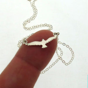 Seagull Pendant Silver Necklace