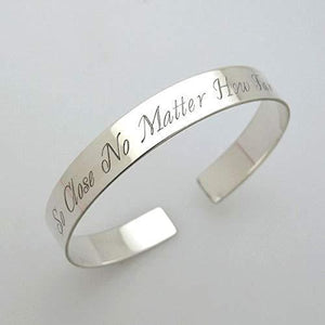 Always in my heart bracelet - Positive Custom Engraved Bracelet