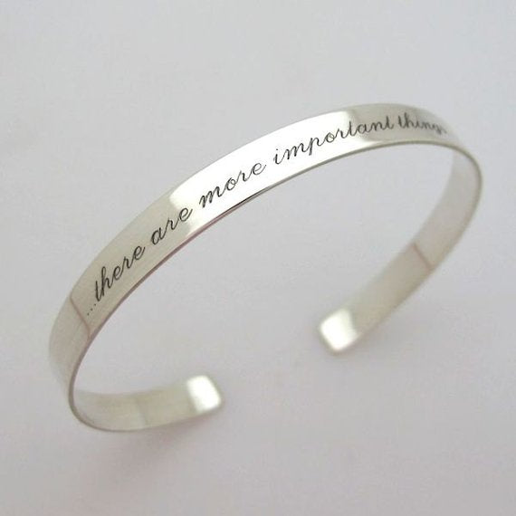 silver Affirmation bangle