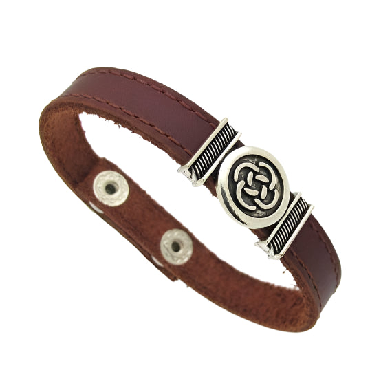 Stitched Leather Bracelet for men