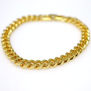 Gold Curb-Link Bracelet for men