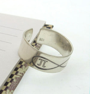 Infinity Personalized Sterling Silver Ring