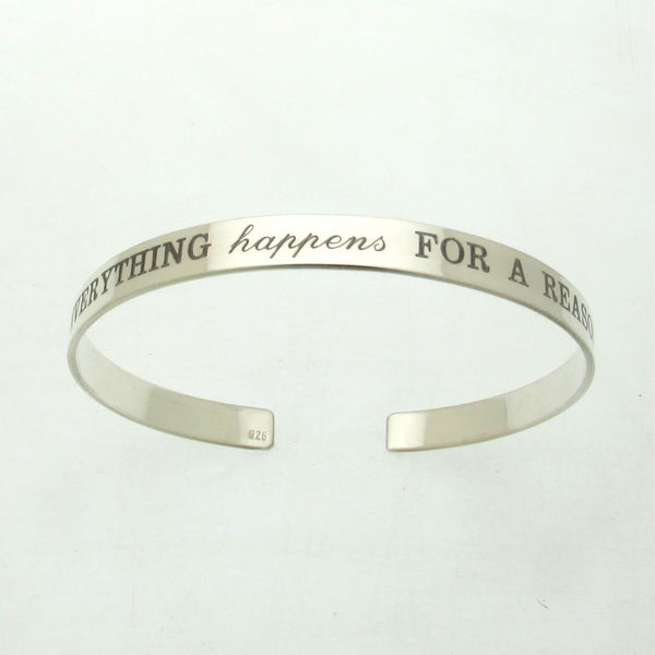Women's Birthday Gift - Custom Sterling Silver Bracelet