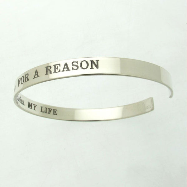 Women's Birthday Gift - Custom Sterling Silver Bracelet