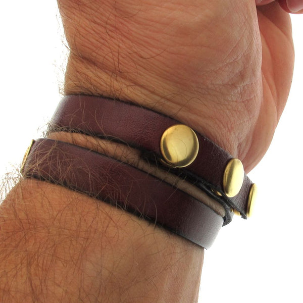 Personalized Infinity Leather Bracelet