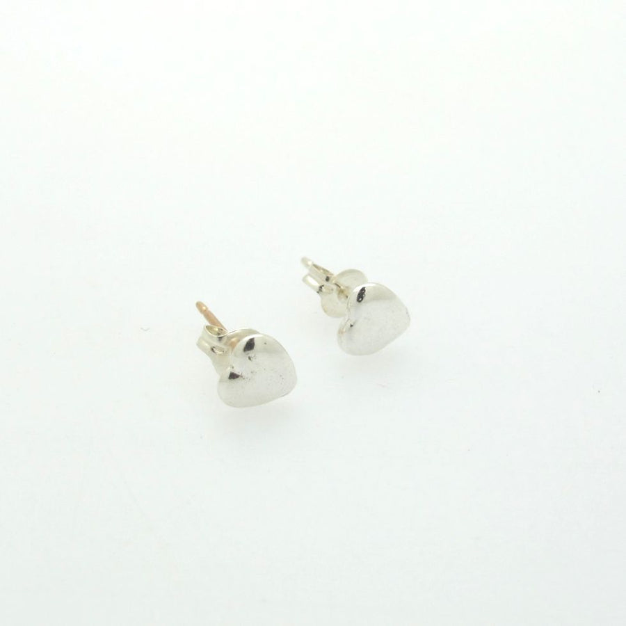 Sterling Silver Small heart studs