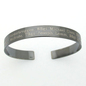 Memorial bracelet - Remembrance Cuff - Personalized SSgt Jewelry