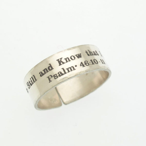 Psalm Ring - Custom hebrew ring