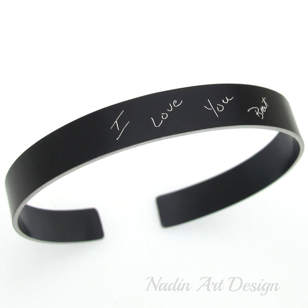 Handwriting Cuff Bracelet 