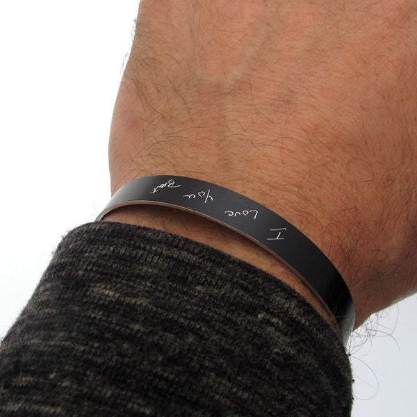 Handwriting Cuff Bracelet
