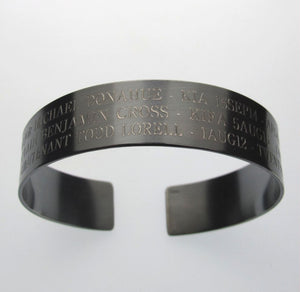 Black KIA Engraved Bracelet