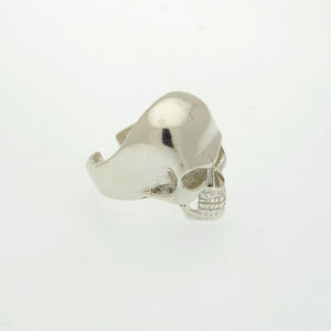 Sterling Silver Skull Signet Ring