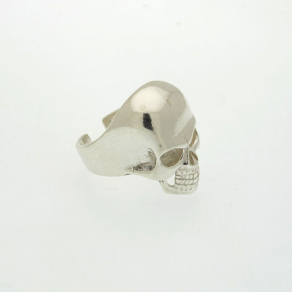Sterling Silver Skull Signet Ring