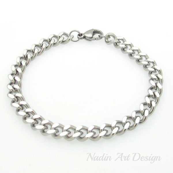 Silver link bracelet