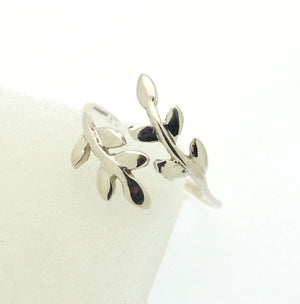 Sterling Silver Leaf branch Ring