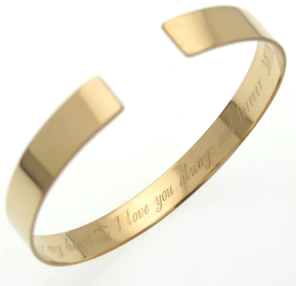 Custom Monogram Gold Bracelet