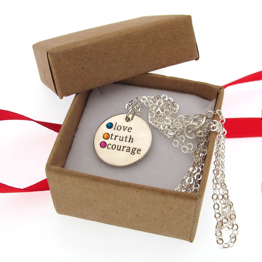 Birthstone name necklace - necklace with kids names