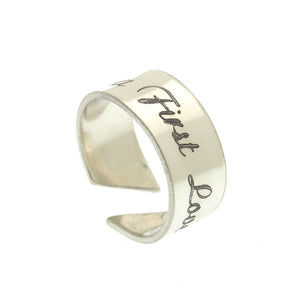 Custom Engravable Ring for Her