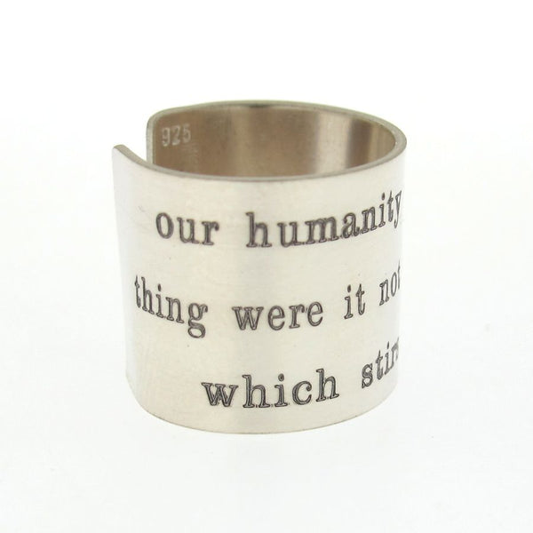 Personalized Wide Band Ring