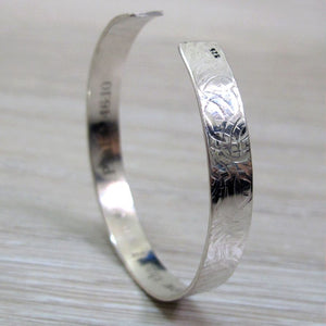 Silver mens bracelet