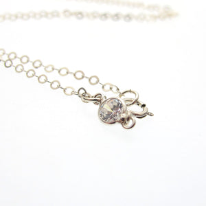 Sterling Silver Y Lariat necklace.  Back Jewelry
