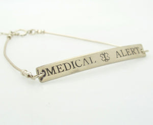 Custom Medical Alert Bracelet for her