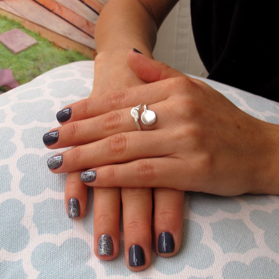  Sterling Silver Dove Ring