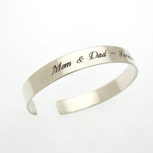 In Memory Of Dad Mom Custom bracelet
