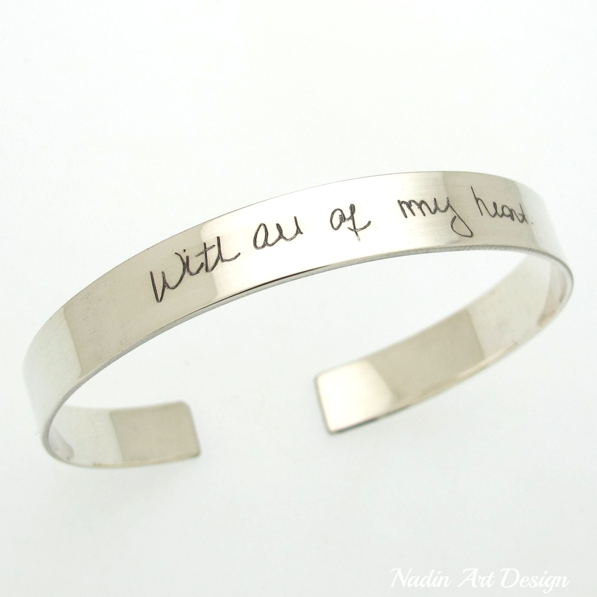 Handwriting jewelry hotsell for him