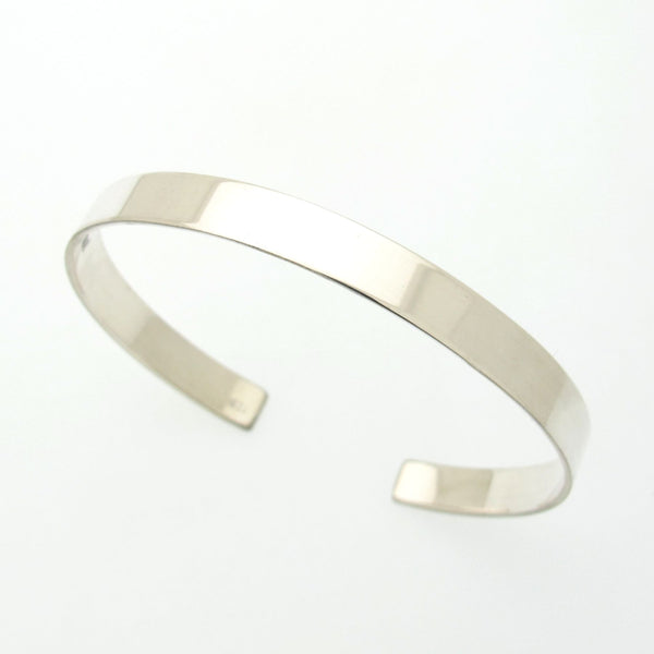 Birthday Gift for Dad - Engraved cuff Bracelet Sterling silver 925