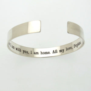 Personalized bracelet for Hubby