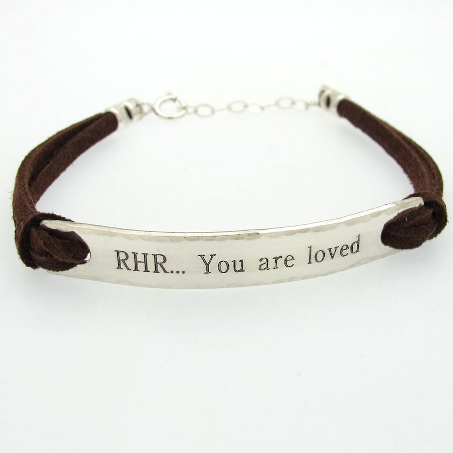 Personalized Leather Bracelet